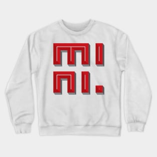 Super 3D MINI text in Chili red Crewneck Sweatshirt